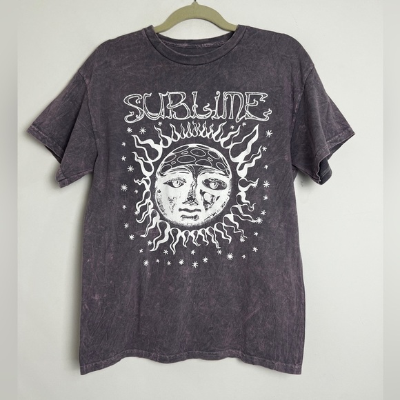Sublime Women's Purple Celestial 100% Cotton Crewneck Short Sleeve Graphic Tee M - Picture 1 of 5